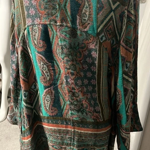 Topaz colored reversible, kimono imported - Picture 4 of 6